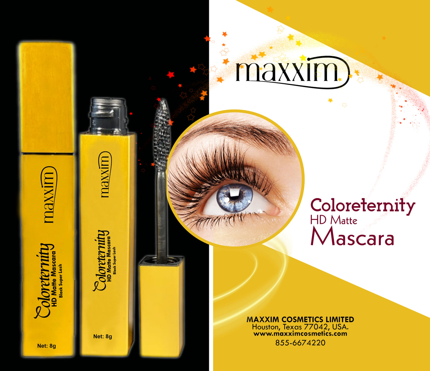 Maxxim Coloreternity HD Matte Black Super Lash 8g