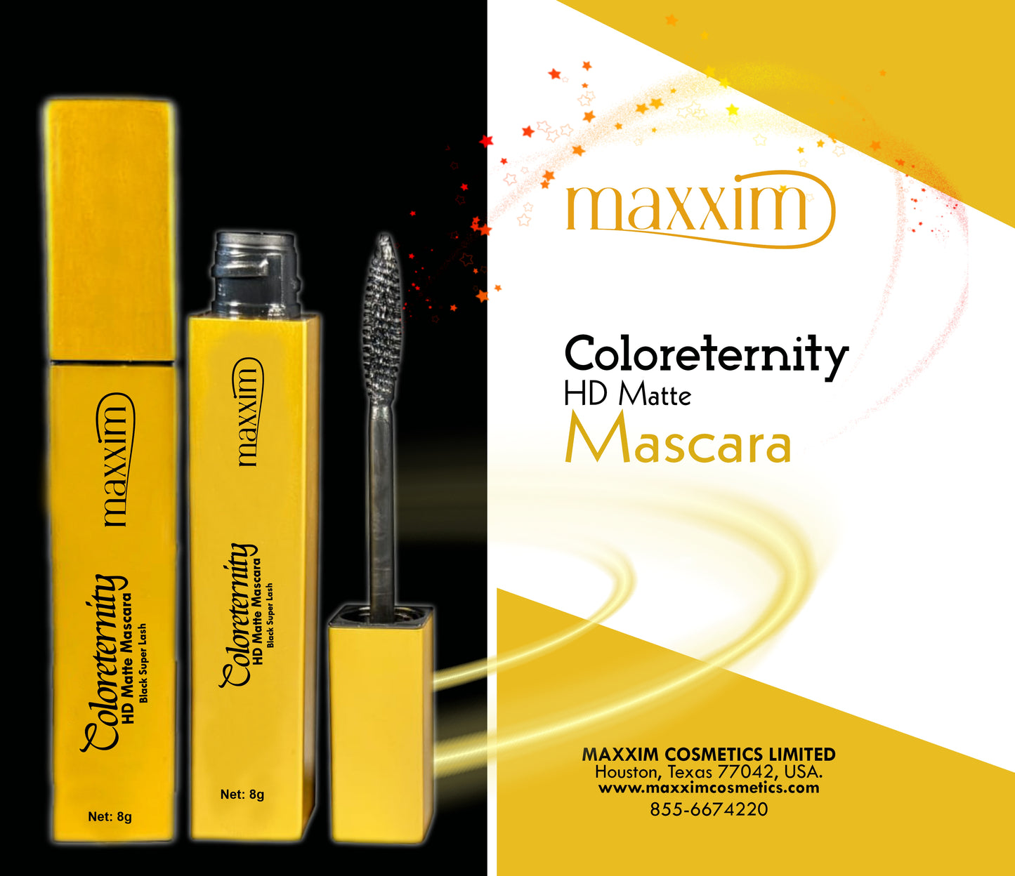 Maxxim Coloreternity HD Matte Black Super Lash 8g