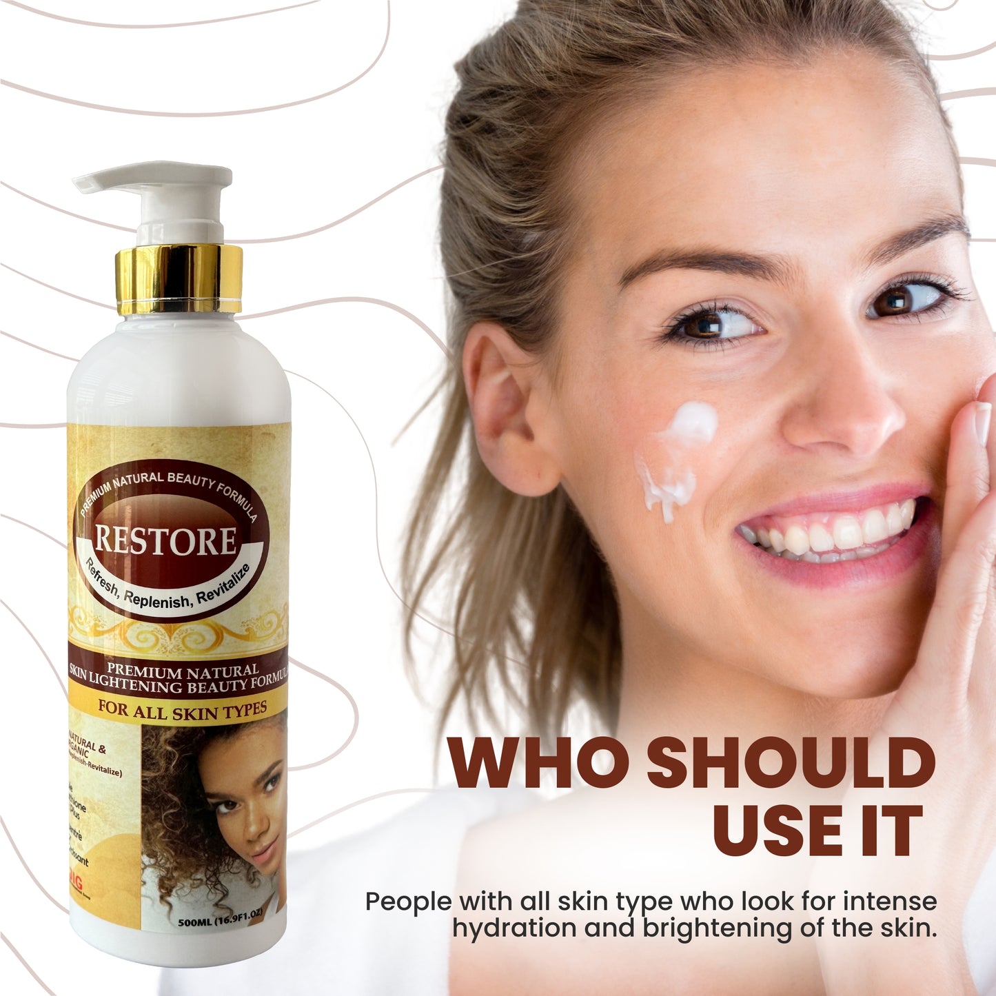 Restore Double Glutathione Skin Lightening Lotion