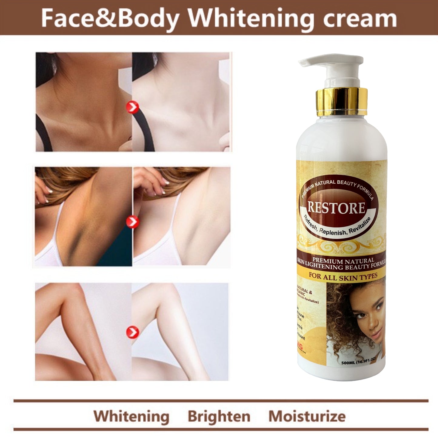 Restore Double Glutathione Skin Lightening Lotion