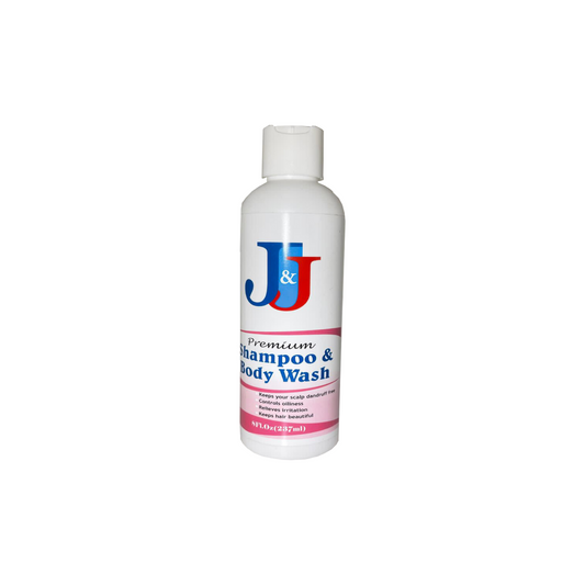 J&J Premium Shampoo & Body Wash 8 Fl.Oz(237ml)