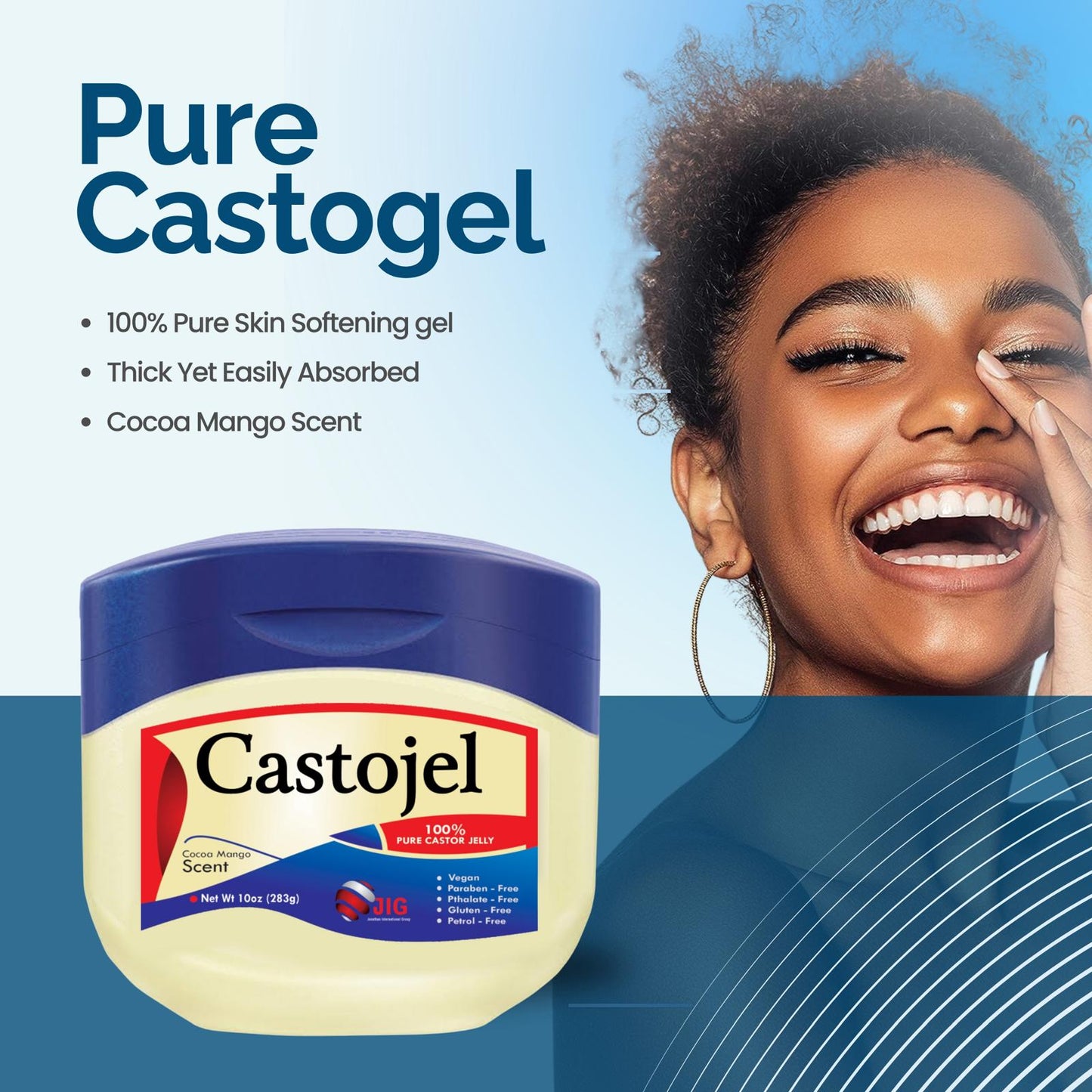 Castogel 100% Pure Castor Jelly 10oz