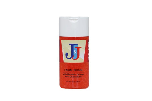 J&J Facial Scrub with Mandarin Orange Peel Oil and Aloe 3.5 oz(100g)