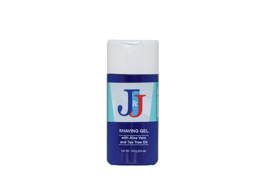 J&J Shaving Gel with Aloe Vera and Tea Tree Oil 3.5 Oz(100ml)